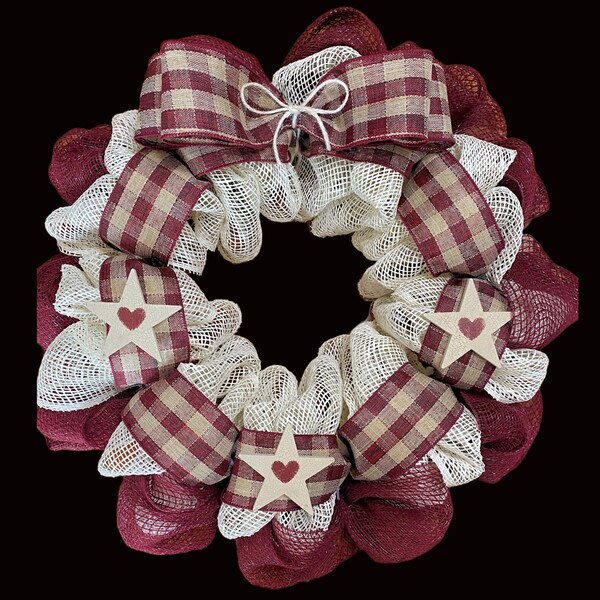 French Door Wreath Etsy