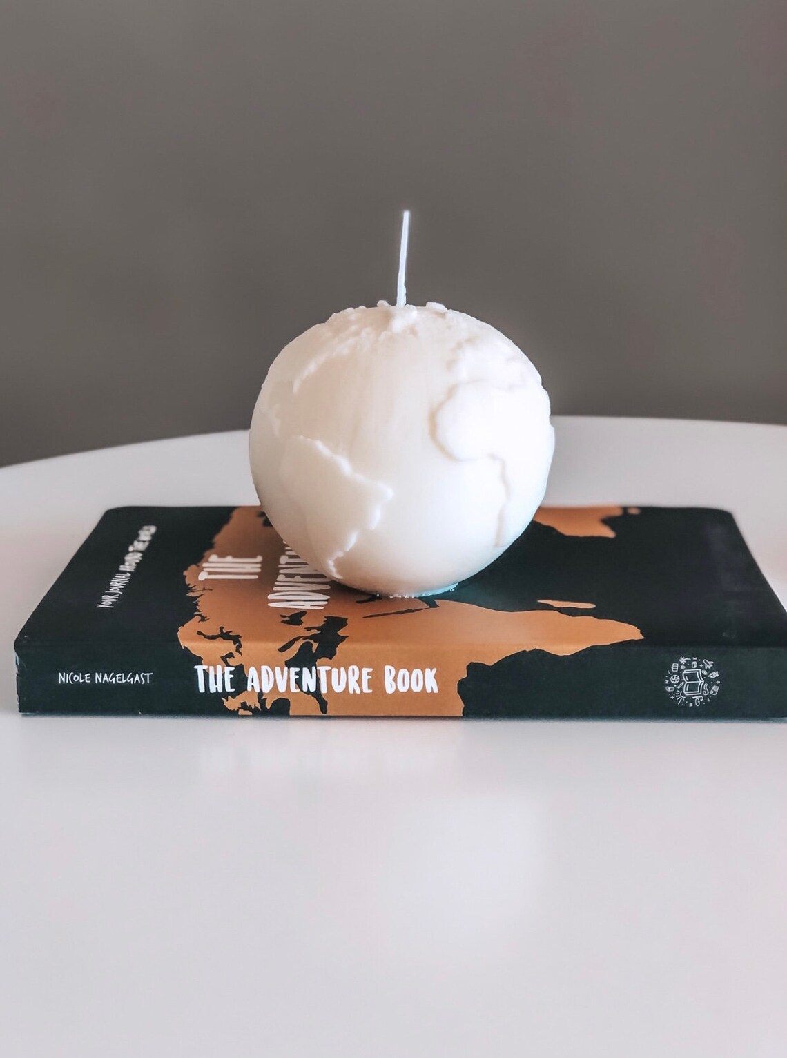 Globe Candle 3D Globe Soy Wax Candle Sculptural Candle Etsy