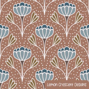 Motivo Art Nouveau, vintage, floreale, senza soluzione di continuità, cioccolato, chic, retrò, design, colore Pantone 2025, senza tempo, disegnato a mano, uso commerciale, carta digitale