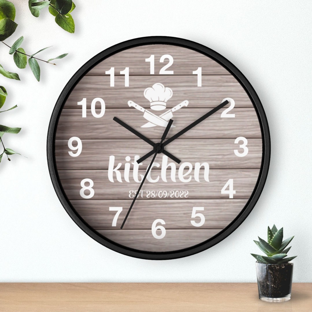 Personalized Kitchen Wall Clock Creative Wall Clock - Etsy