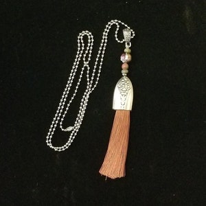 Spoon Jewelry, Spoon Jewelry Necklace, Silverware Jewelry, Spoon Jewelry for Women, Jewelry for Women, Necklace w/ Tassel, Gift for Her