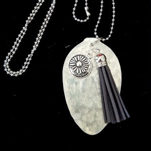 Spoon Jewelry, Spoon Jewelry Necklace, Silverware Jewelry, Spoon Jewelry for Women, Pendants for Women, Necklace w/Charms, Gift for Daughter
