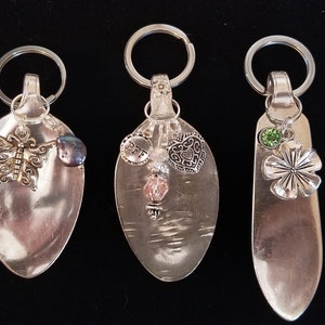 Key Chains for Women, Spoon Keychain, Key Ring with Charms, Keychain Charm, Key Rings for Women, Key Chain, Spoon Key Ring, Gift for Her