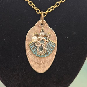 Spoon Jewelry, Spoon Necklace, Silverware Jewelry, Gift for Women, Jewelry for Women, Necklace with Charms, Pendant w/Charms, Gift for Her
