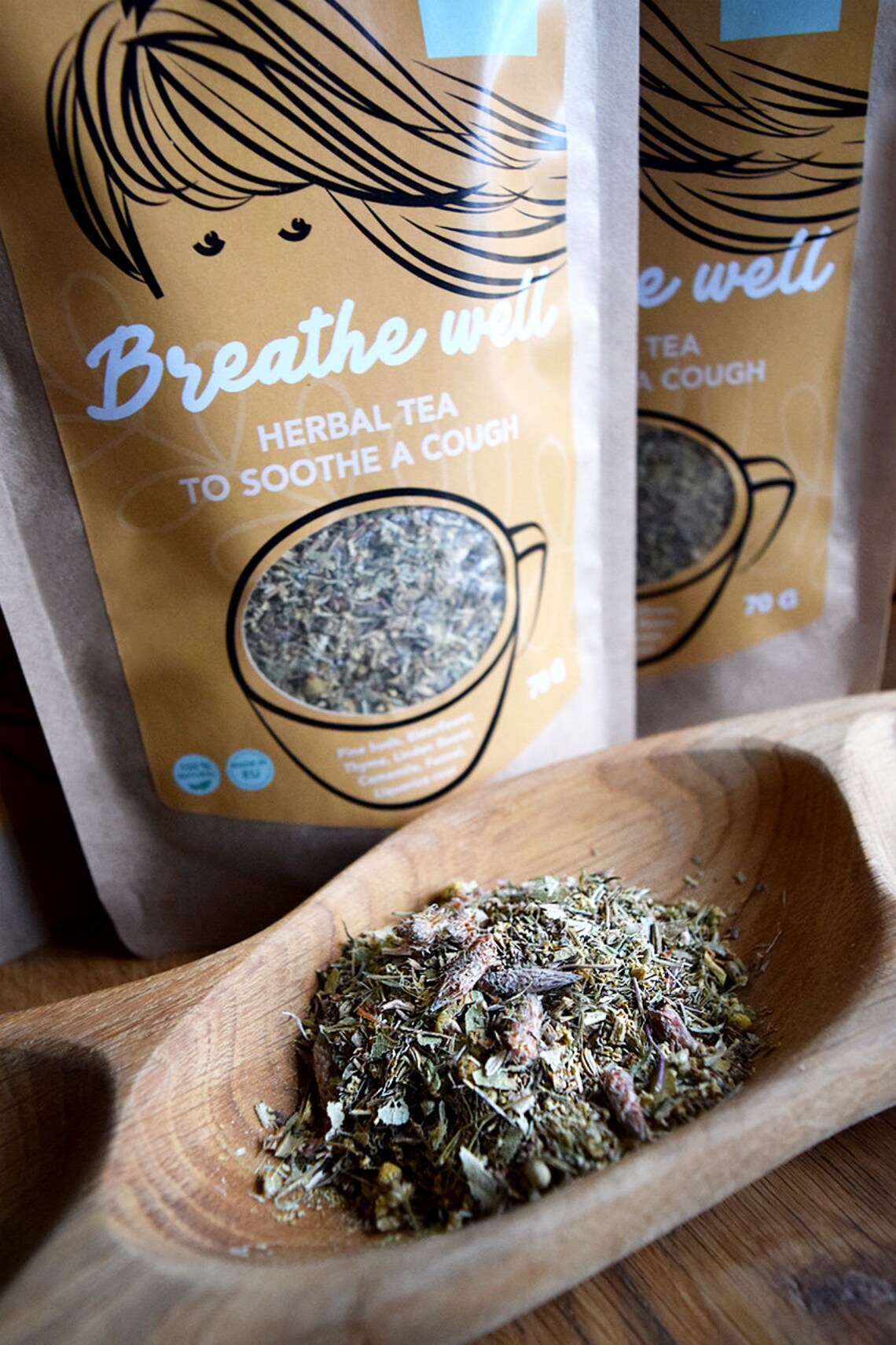 Herbal Tea for Cough Cold Flue and Immune System 7 herbs Etsy