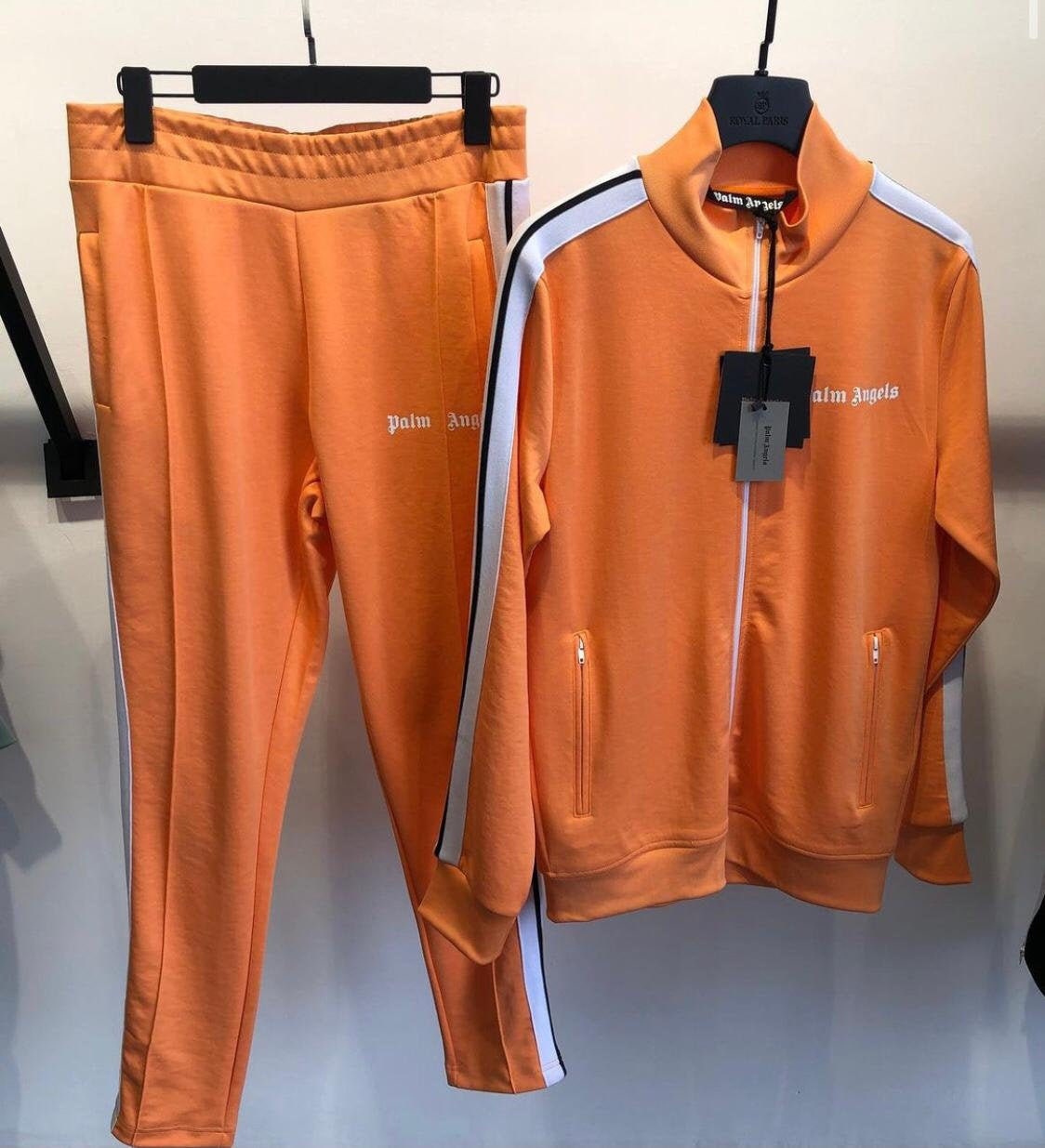 Tracksuit Track suit Orange Men Women Tracksuit Set | Etsy