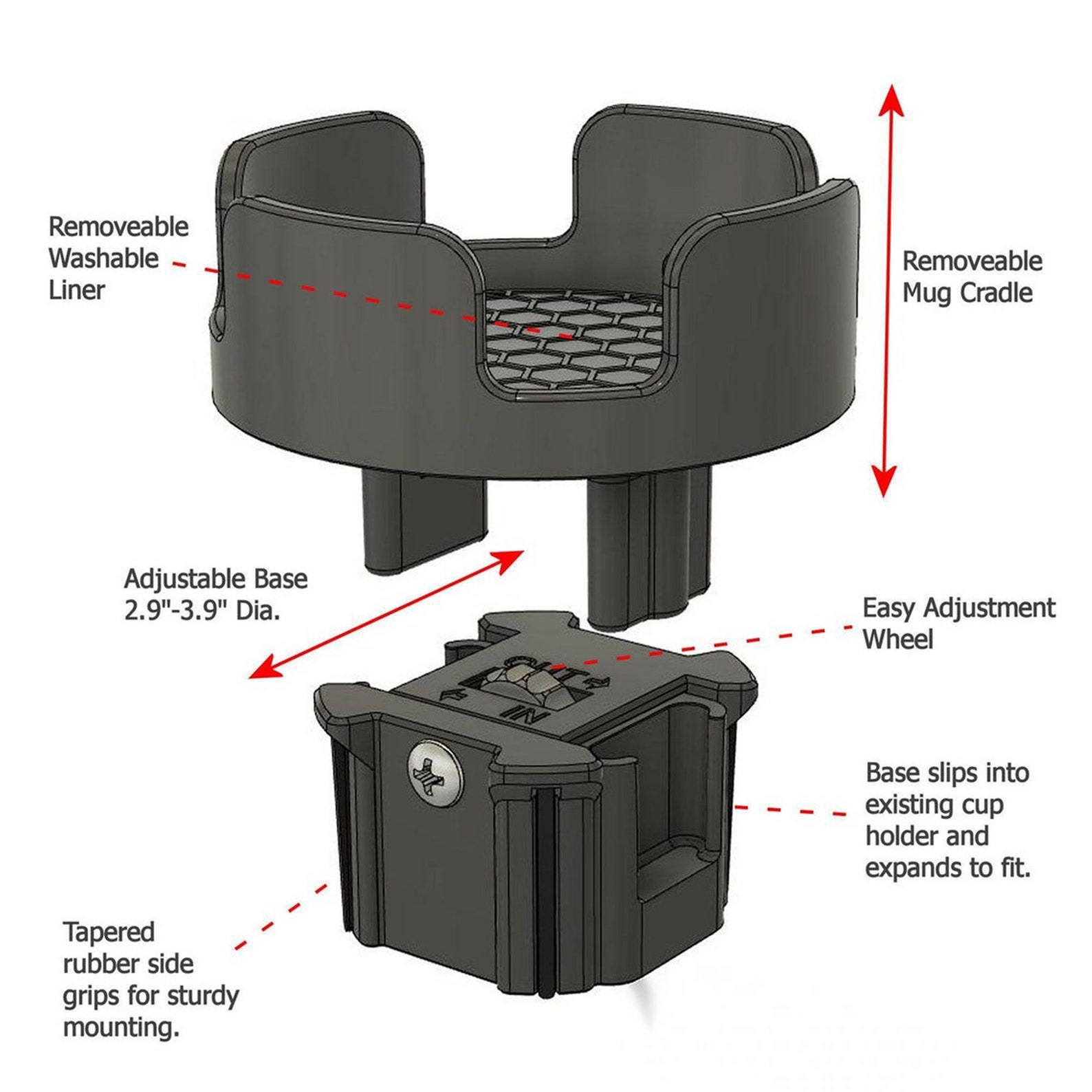 Mug Buddy Cup Holder Adapter System for Yeti Rambler 10 14 Etsy