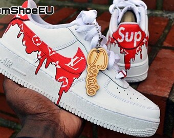 custom supreme air force 1