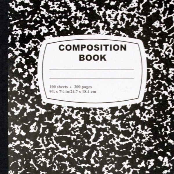 Composition Notebook Etsy