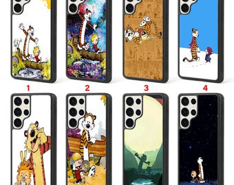 Funda de Calvin y Hobbes para Samsung Galaxy S20 S22 S23 S24 S25 S26 Plus Ultra Note 10 20 Z Fold Flip Series Funda personalizada a medida #E