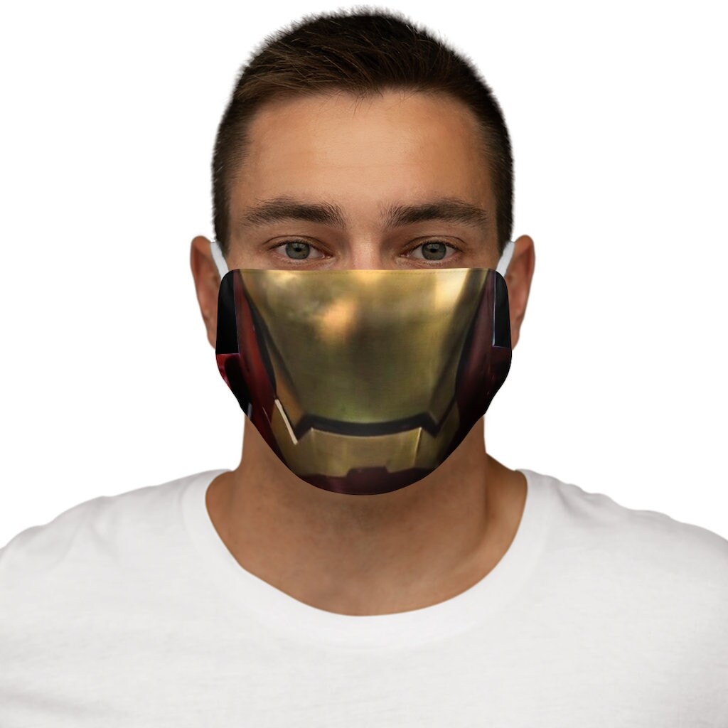 Soy Iron Man Mark V de Avengers SnugFit Polyester Face Mask Etsy