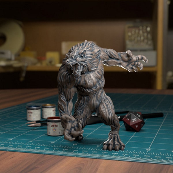 Werewolf Miniature - Etsy