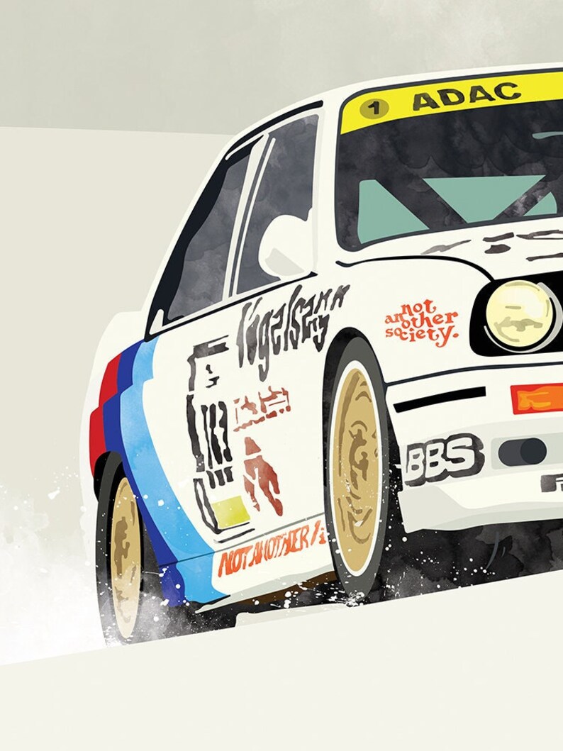 Group A Rally Car / BMW E30 M3 / Printable Car Art Poster | Etsy