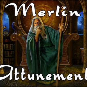 MERLIN AFSTEMMING en INITIATIE. Voor degenen die ontwaakt zijn en zich op het zielenpad van meesterschap bevinden. Opgestegen meester.