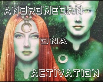 Andromedan DNA activation: Infused with Light Codes and Gold Light. Heighten your psychic abilities and empathy.