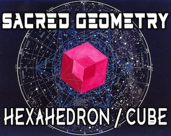 Hexahedron Transmission: Sacred Geometry,  Grounding, Learn how to place Ethereal Cubes, Handbook included