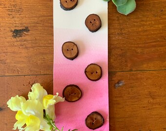 Handmade Tasmanian Native Cherry Buttons - Small