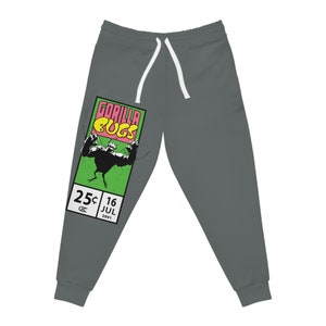 Incredible Bugs Comic Book corner box Athletic Joggers grey