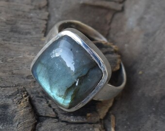 Rainbow Labradorite Ring * Labradorite Gemstone jewelry*Statement Ring* Wedding Ring* Natural Ring*925 Ring * Handmade Ring * Gift for her