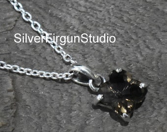 Rauchquarz Anhänger aus 925 Sterling Silber