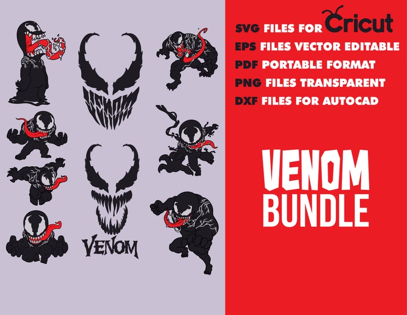 Download Avengers Svg Venom Svg Venom Cricut Superhero Svg Marvel Villain Cut File Venom Svg Bundle Cricut Png Eps Dxf Pdf Venom Logo Clip Art Art Collectibles