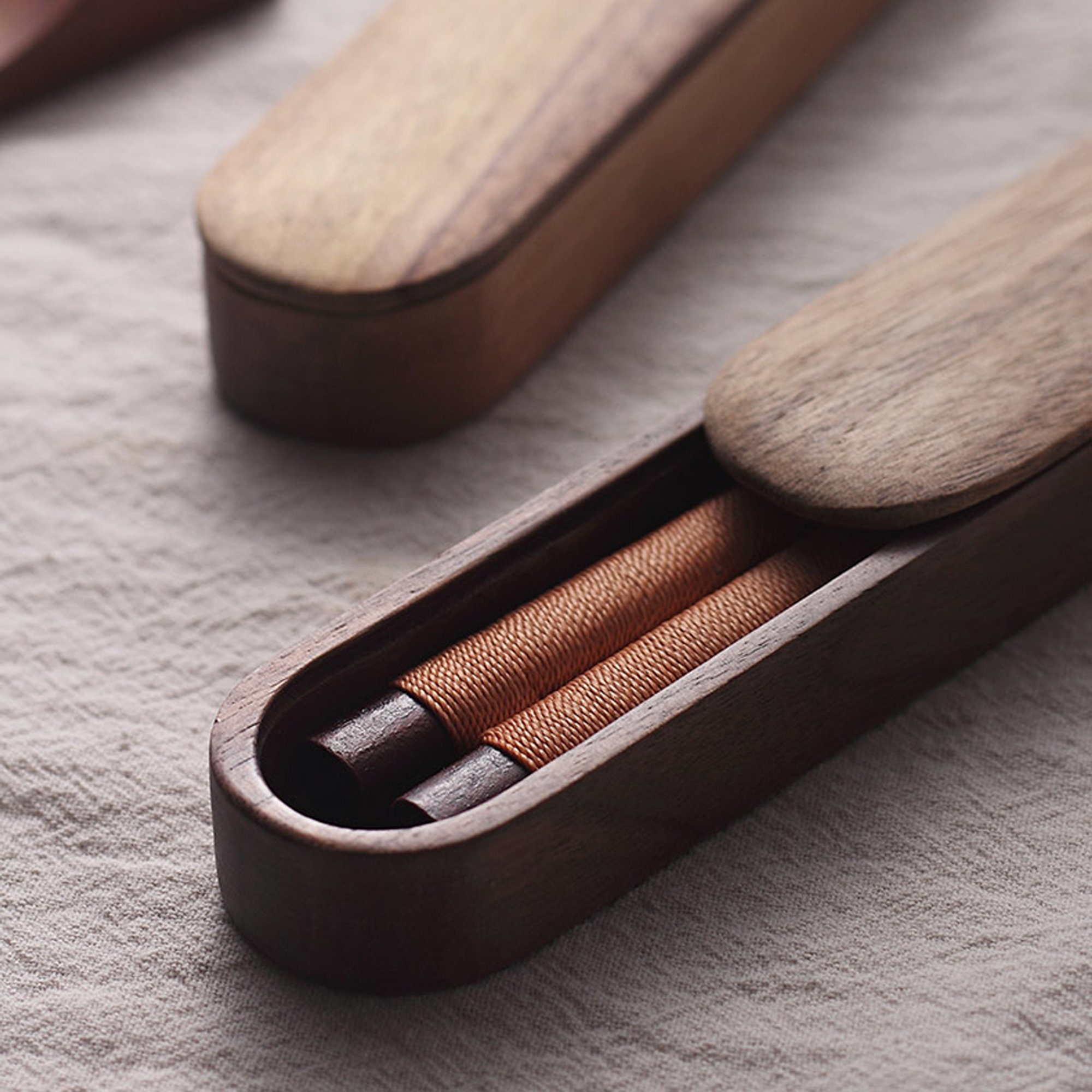 Custom Wood Chopsticks with case Travel Set with sleeve and Etsy