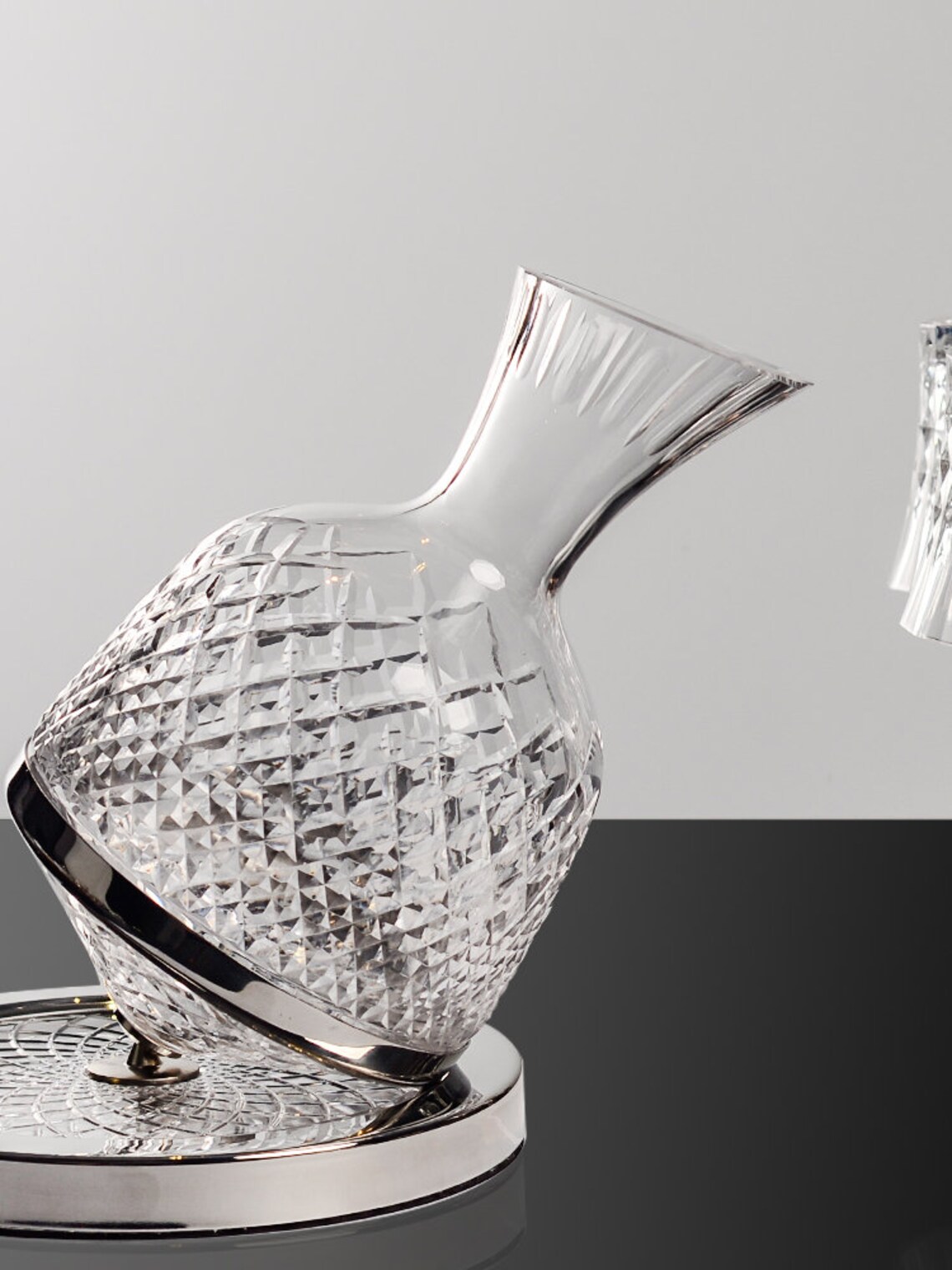 Luxury Red Wine Wine decanter Crystal Glass Tumbler Rotate Etsy