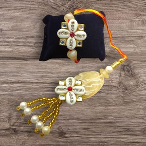 Rakhi Festival Special Bhaiya Bhabhi Rakhi set with Roli Chawal