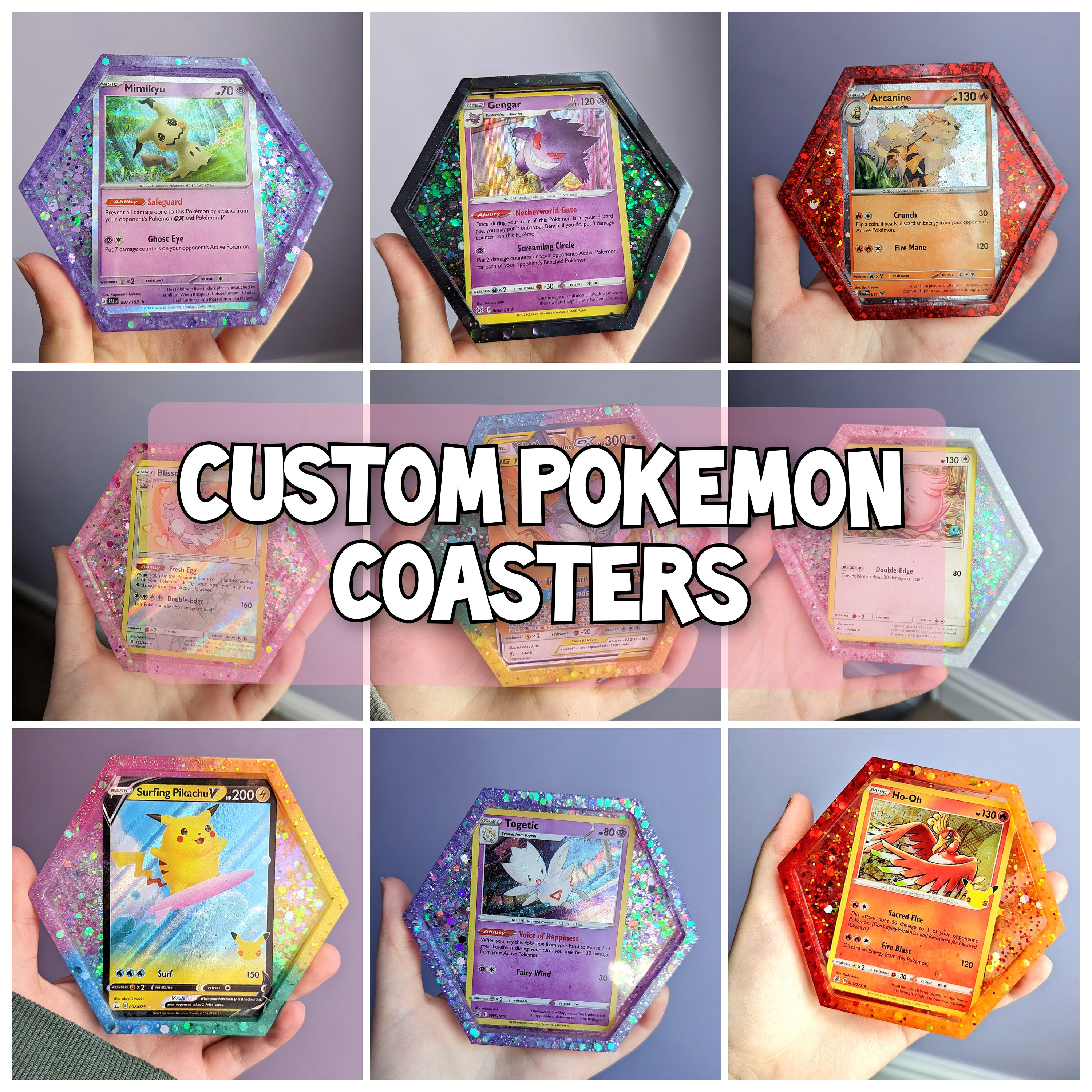 pokemon card coasters 46 Pokmon Card Coasters