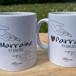 Taza personalizada madrina, taza abuela, taza abuelo, taza personalizada, regalo madrina, taza niñera personalizada