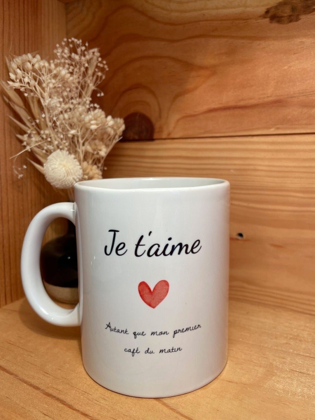 Mugs Saint Valentin Je T'aime , Tasse à Personnaliser , Mug Prénom, Tasse Cadeau, Mug Saint Chérie C
