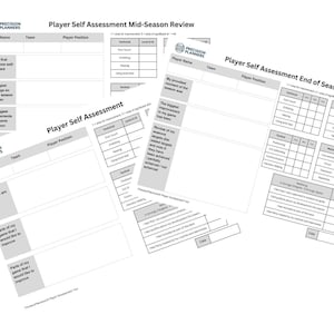Player Self Assessment - Start, Mid and End of Season