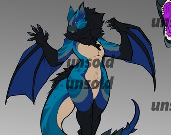 NSFW monster hunter mâle nargacuga à fourrure adoptable