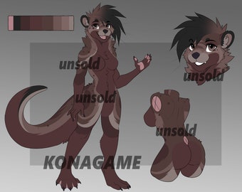 Otter Female Furry Adoptable Fursona - Etsy
