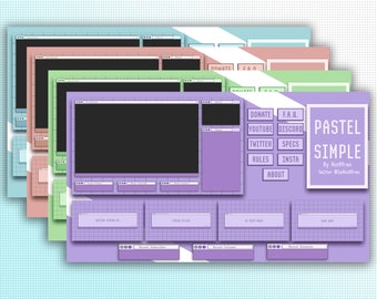 Pastel Aesthetics - Ein niedliches und einfach zu verwendendes Twitch Steam Overlay Paket