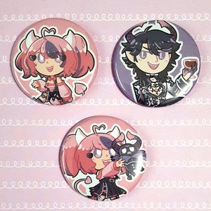 Ironmouse and Bubi buttons