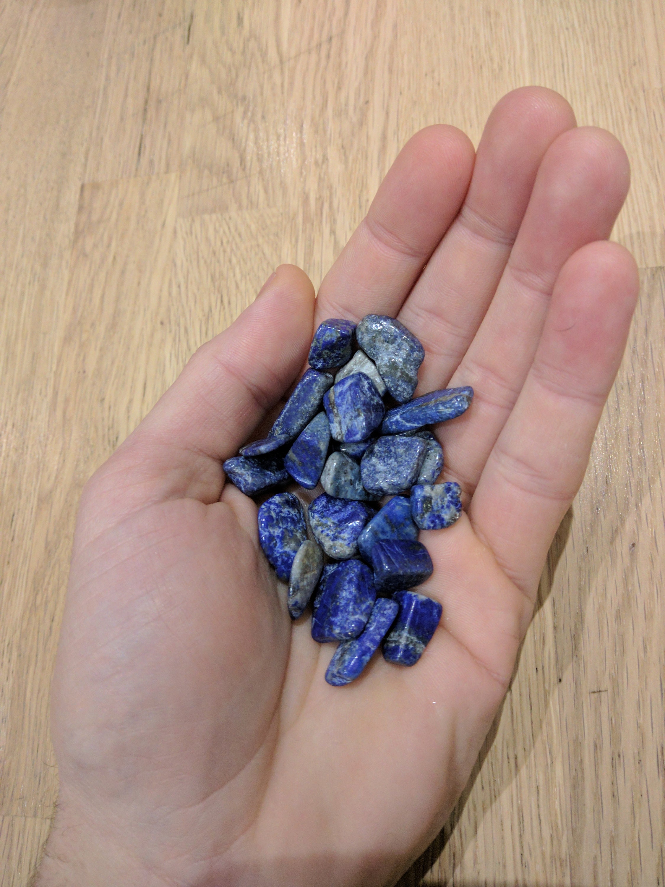 Pierre de Lapis Lazuli Polie