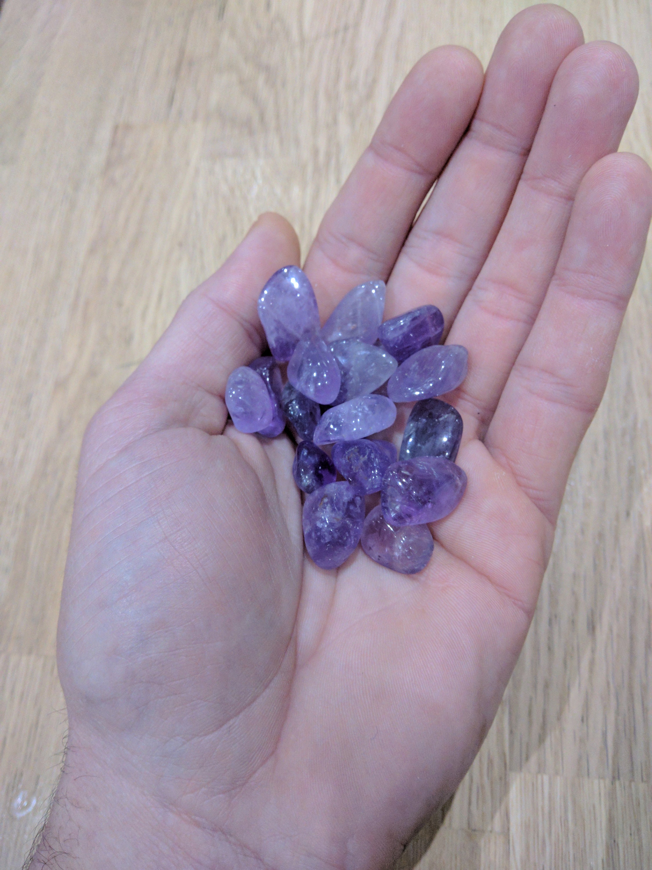 Pierre d'améthyste Polie