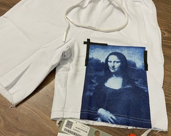 off white mona lisa shorts