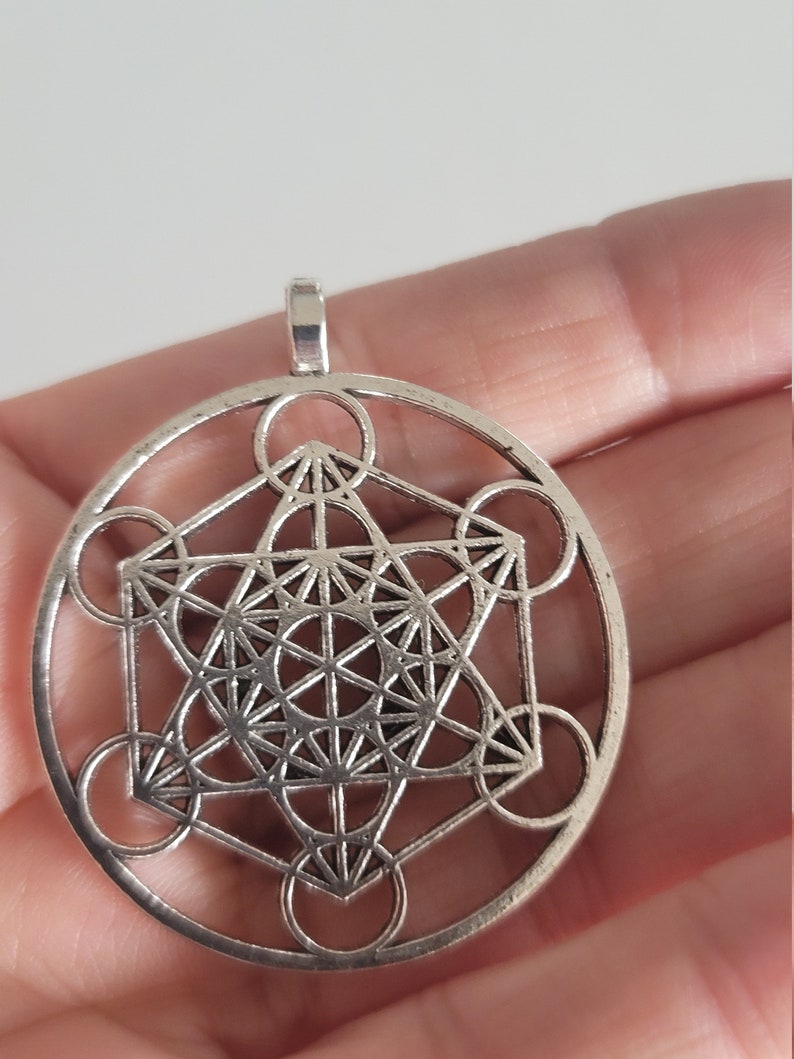 Large Archangel Metatron Cube Symbol Round Charms Pendants for Etsy