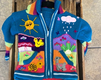 Knitted baby jackets