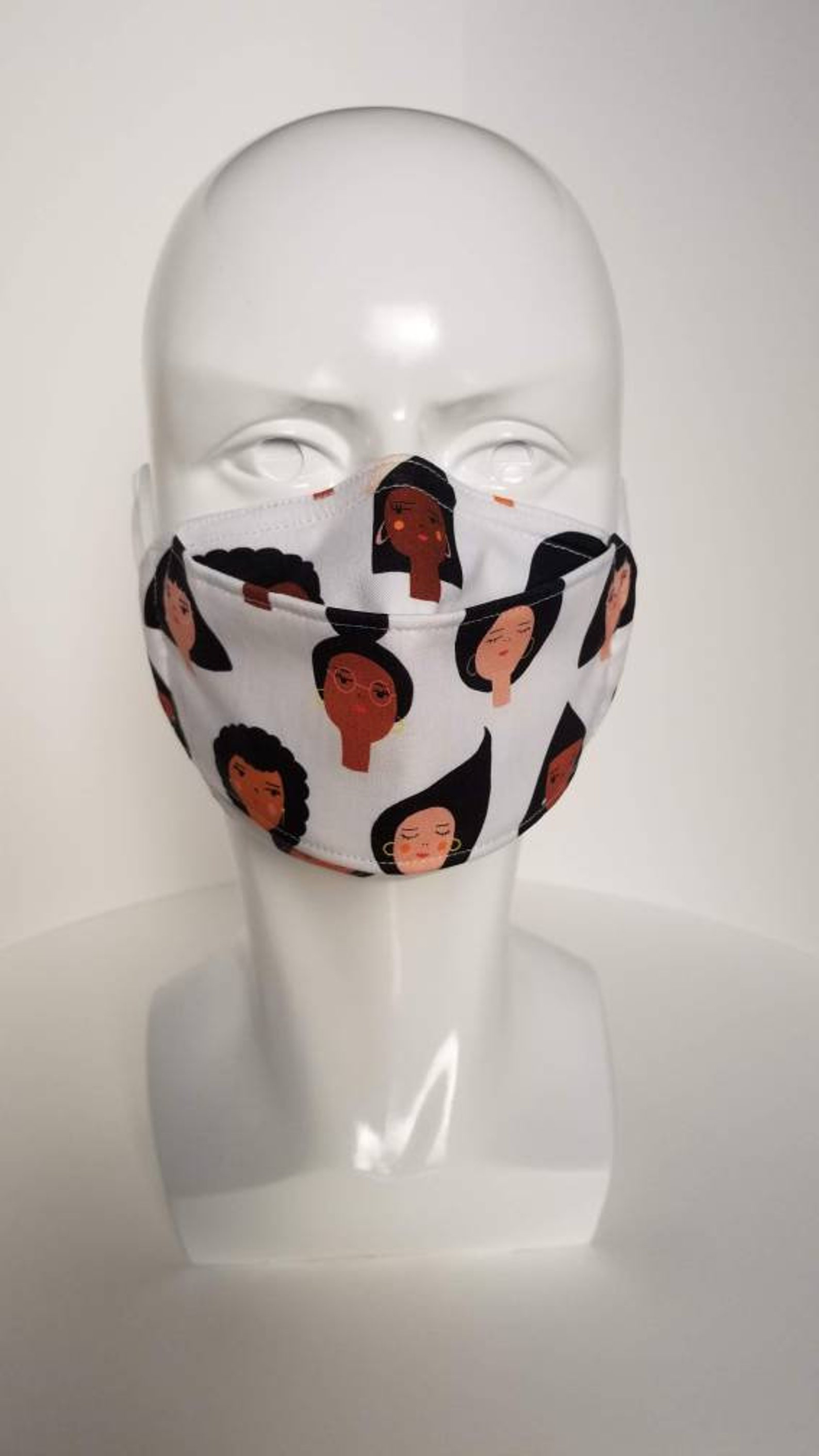 Origami style 3 layer Face Mask w/ sewn in filter Etsy