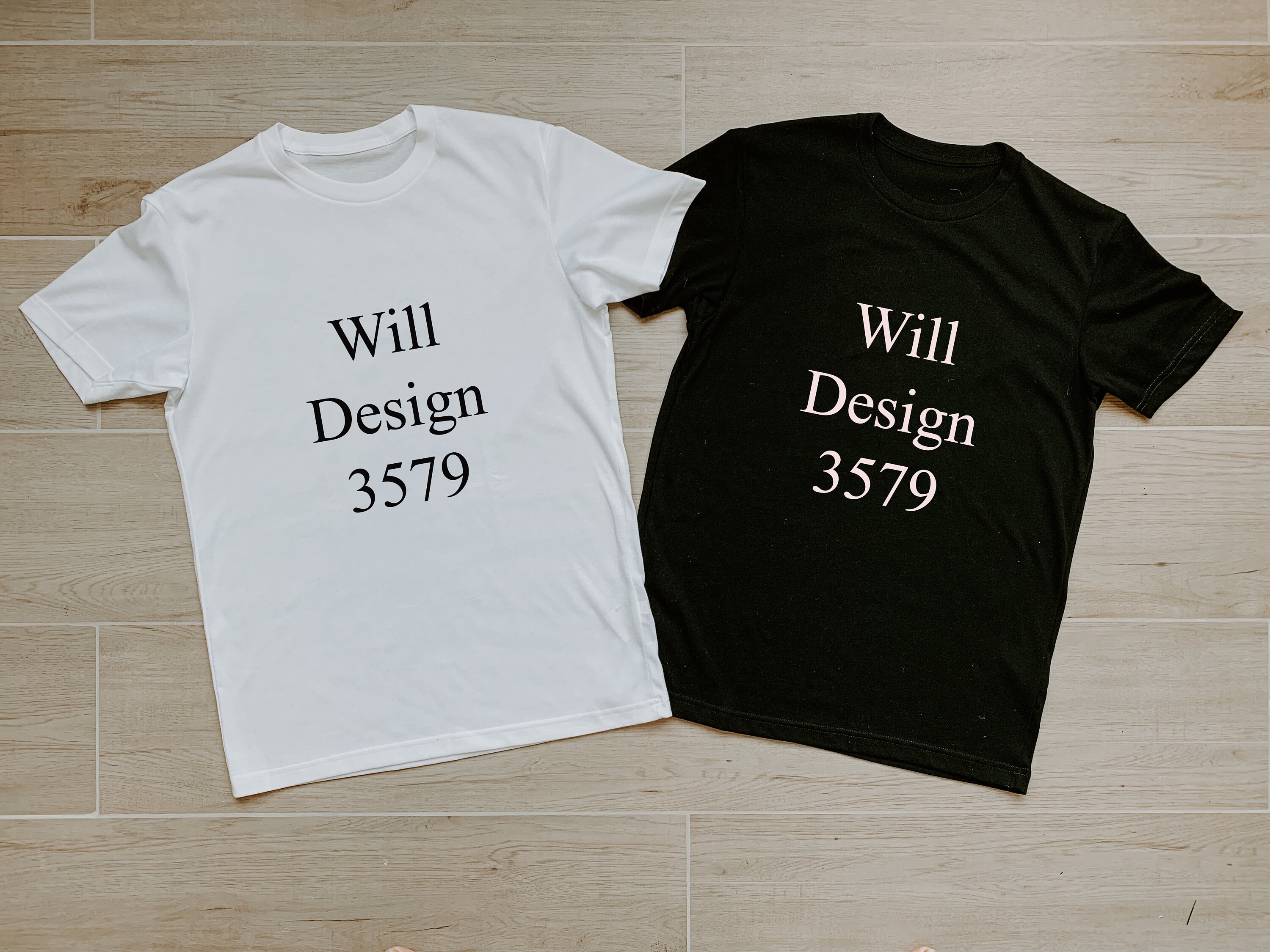 Mock Up T-Shirt design white & black tee design white tee | Etsy