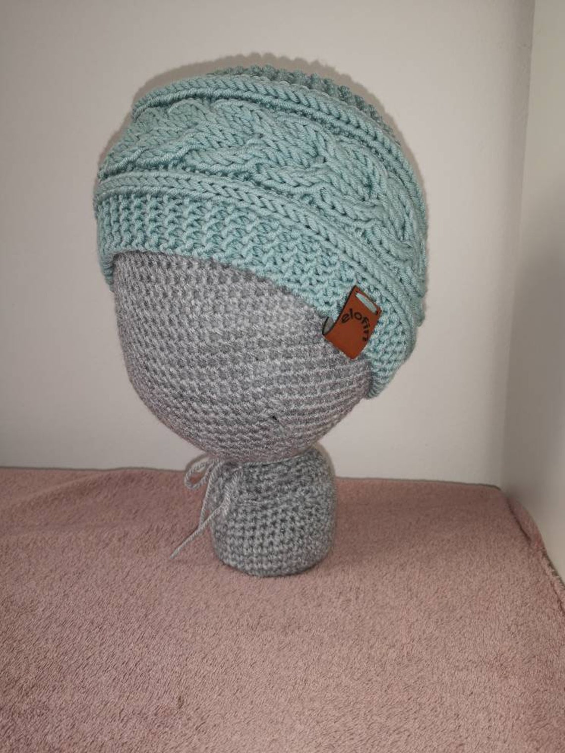 Adultos pato huevo azul handknitted diadema / earwarmer en un | Etsy