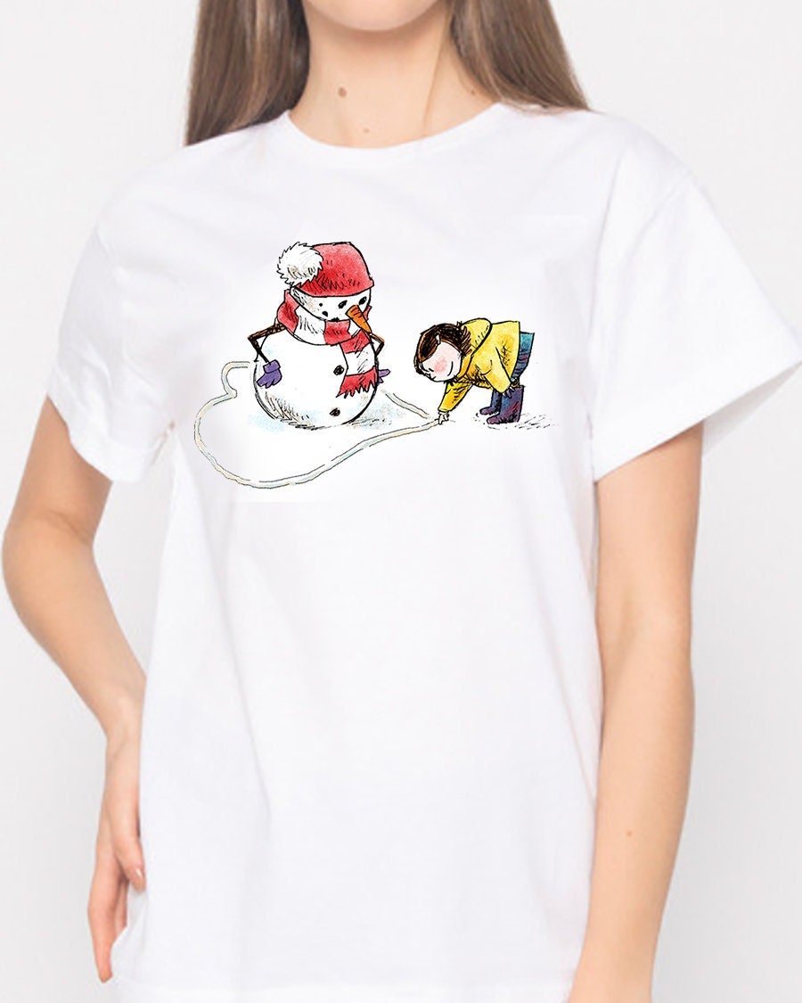Snowman Love T-shirt - Etsy