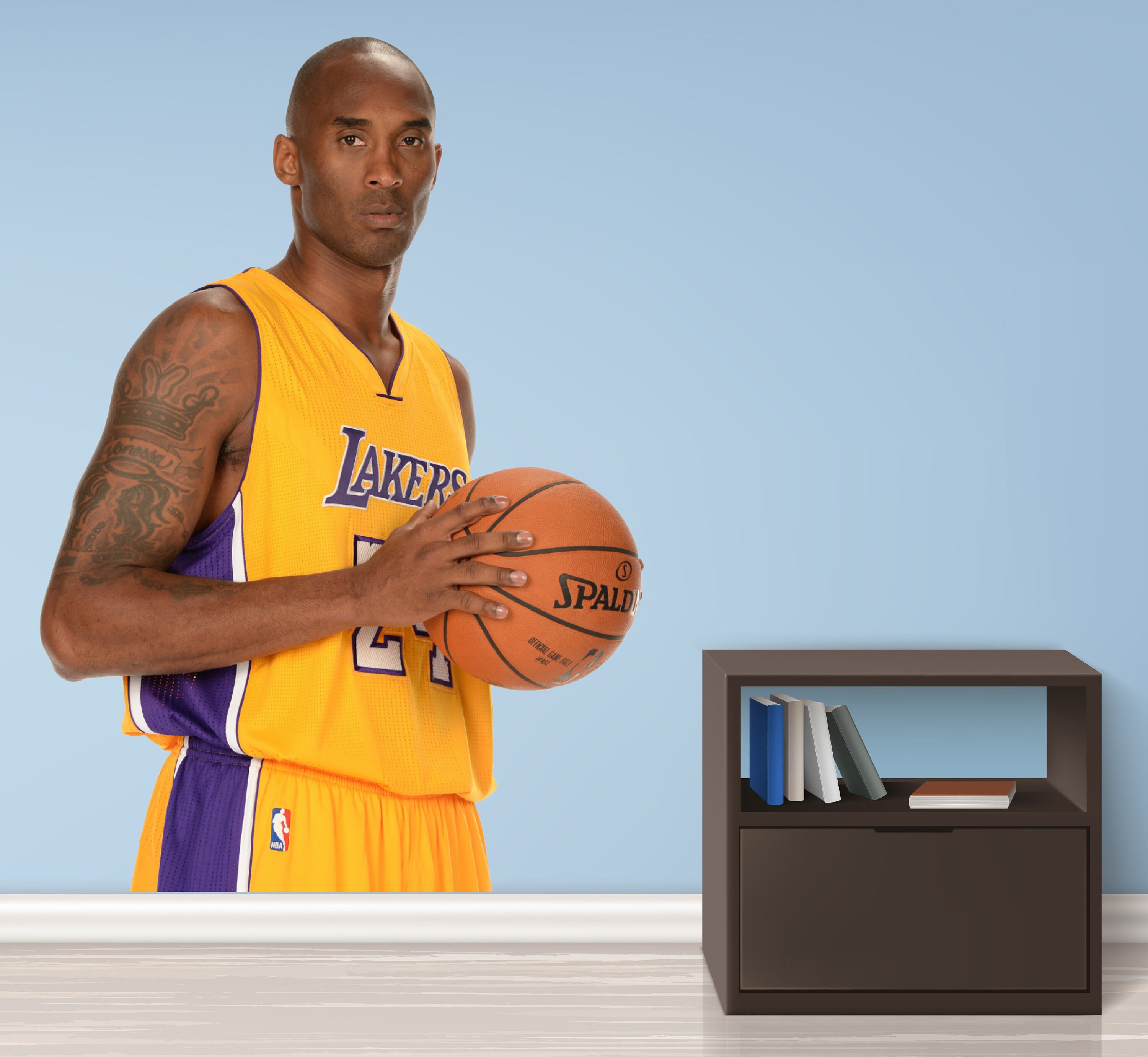 Kobe Bryant NBA Sticker Wall Decal Wall Art Mural Sticker Etsy