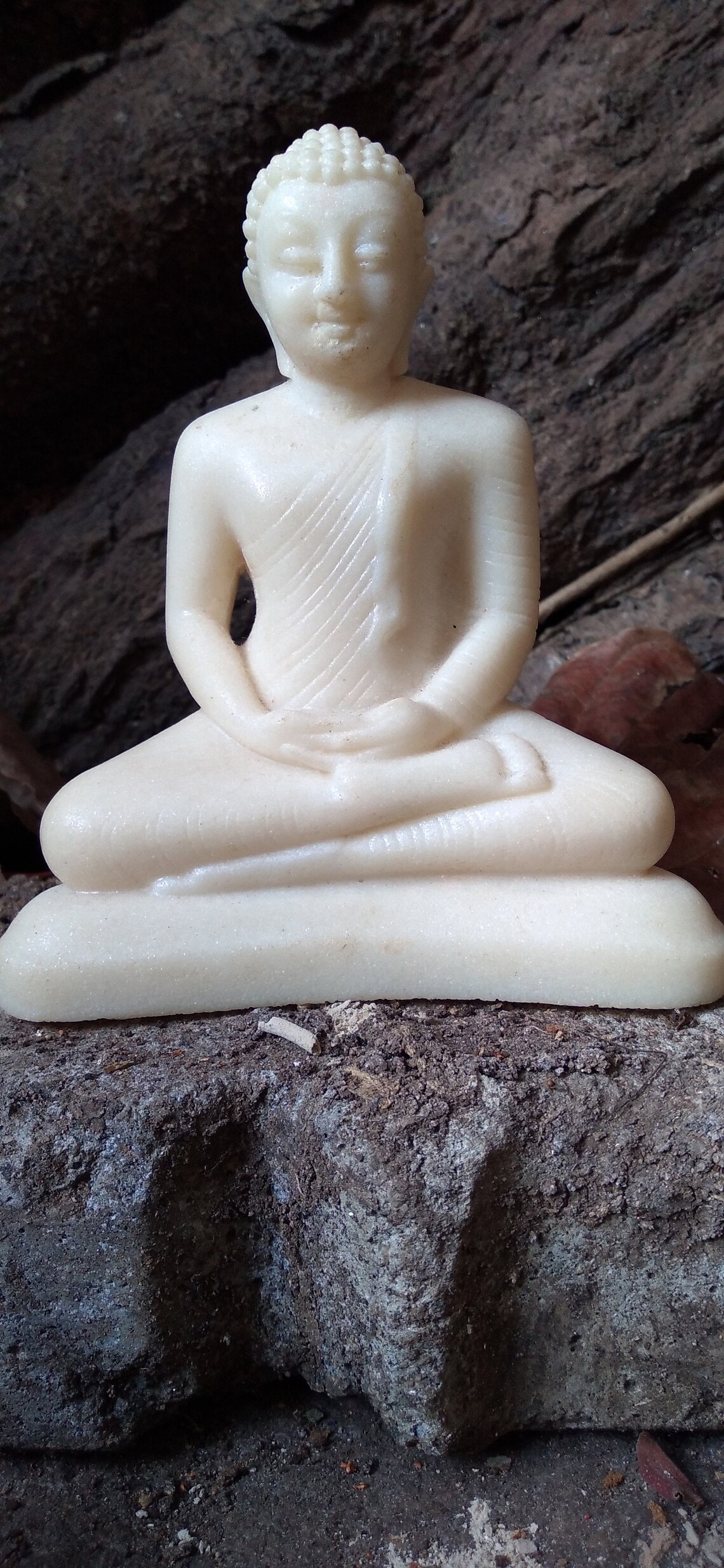 Buddha Statue Stone Dolomite with resing Spiritual Home Decor Etsy