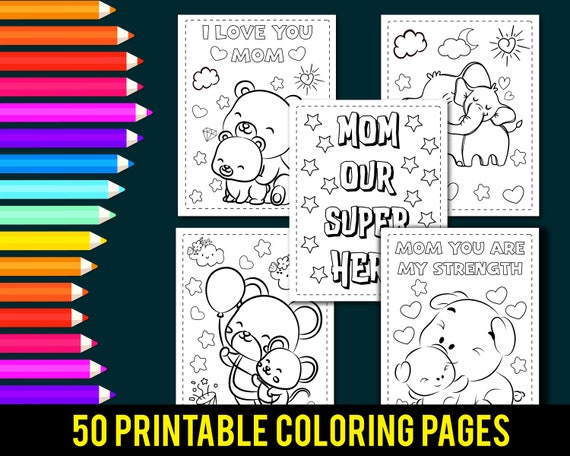 Mother's Day Coloring Pages 50 Printable Mom Coloring