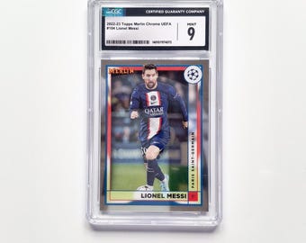Lionel Messi Paris Saint-Germain #104 Topps Merlin 2023 Graded Football Card