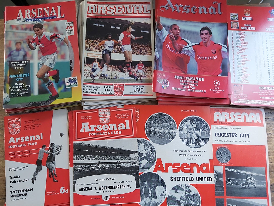 Arsenal Gifts 5 Football Programmes From the 1970's - Etsy UK